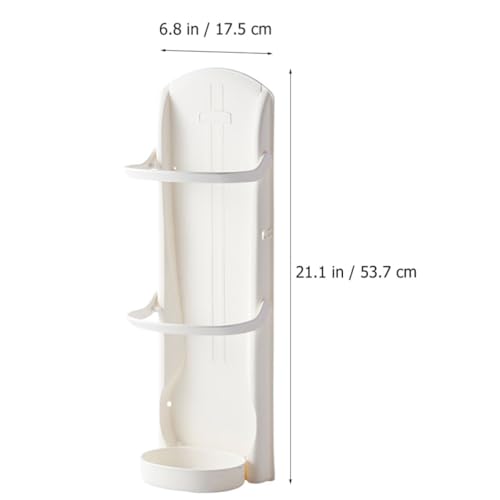 Soporte de paraguas de pared Toddmomy con bandeja de plástico resistente 3