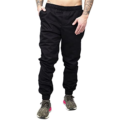 Calça Jogger Sarja Masculina Polo Marine (GG, Preta)