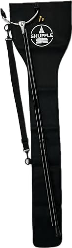 Allen Shuffleboard Professional 2 Piece Shuffleboard Cue & Carrying Case - Lightweight Graphite Shaft, Weight Adjustable Aluminum Head (Includes .5oz & .3oz Weights), Carrying Case with Strap