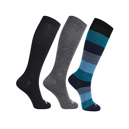 Image of ja vie Women & Men Comfy 75% Merino Wool Compression Socks 15-20mmHg Extra Soft