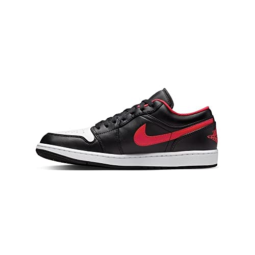 Jordan Zapatillas de Baloncesto para Hombre, Negro/Fuego Rojo/Blanco, 7