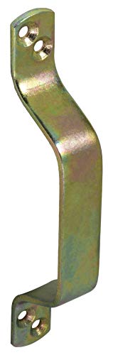 ALPENSTAHL Poignée de porte coulissante en acier pour portes coulissantes, granges et portes en bois | Poignée de porte coulissante en métal galvanisé | Poignée de support avec longueur : 170 mm Cover