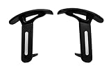 LELA SEATING COMFORT Office Chair Armrest Replacement Handles, Universal Fit, Black PP Plastic, Set of 2