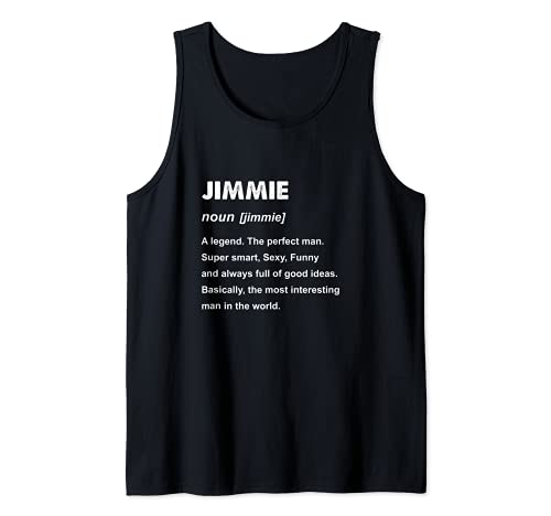 Hombre Camisa con nombre Jimmie | Jimmie Camiseta sin Mangas