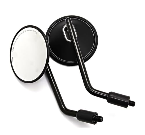 Espejos universales para motocicleta de 10mm retrovisores ajustables para manillar de moto