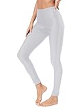 Agoky Femmes Strass Brillant Leggings Taille Elastique Pantalon Slim Fitness Jogging Yoga Leggings De Sport Yoga Danse Moderne Taille Haute Blanc XXL