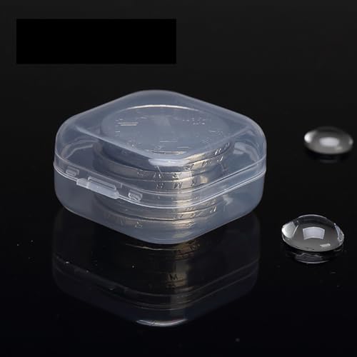 Image of 12 PCS Square Empty Mini Clear Plastic Storage Containers (1.38 x 1.38 x 0.71 Inch), Clear Plastic Beads Storage Containers Box for Beads, Jewelry, Game Pieces and More