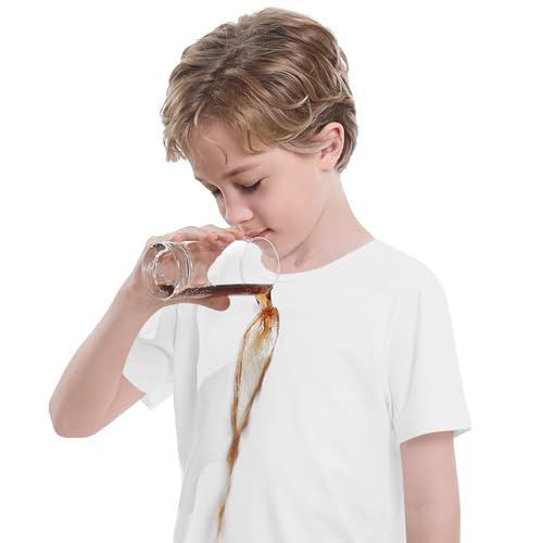 Dreammonkey Toddler to Youth Stain Resistant T-Shirts Kids Cotton Short Sleeve Water Repellent Shirts for Boys and Girls3