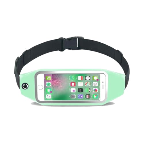 prendre 伸縮 防滴 ランニング ジョギング ポーチ ウエストポーチ ウエストバッグ スマホ 収納可能 メンズ レディース ウォーキング スポーツ ポーチ バッグ8X (ミントグリーン) PR-NOBIPOUCH-MGR