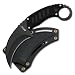 MTech USA Karambit Style Tactical Neck Knife G-10 Handle Black Steel Fixed Knife Fix Blade Hunt Camping Camp