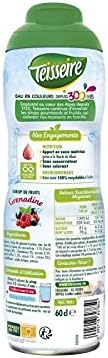 TEISSEIRE - Grenadine Syrup 60 cl - Pack of 4