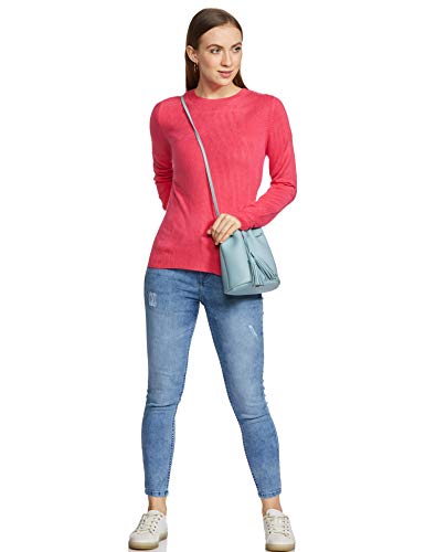 Image of Marks & Spencer Acrylic Women's Round Neck Sweater
