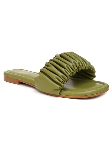 Image of Women's Radiant Flat Sandals Lightweight & Flexible Comfortable Design Anti-Skid Sole Versatile Style For Girls /Ladies