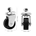 PRETYZOOM Horizontal Floor Jack Accessory Heavy Duty Swivel Casters for Transmission Jack Replacement Parts Durable Threaded Rod Wheels for Smooth Movement and Precise Positioning