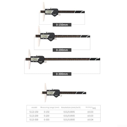 Herramienta de medicion digital de profundidad con resolucion de 0.01 mm exacta 2