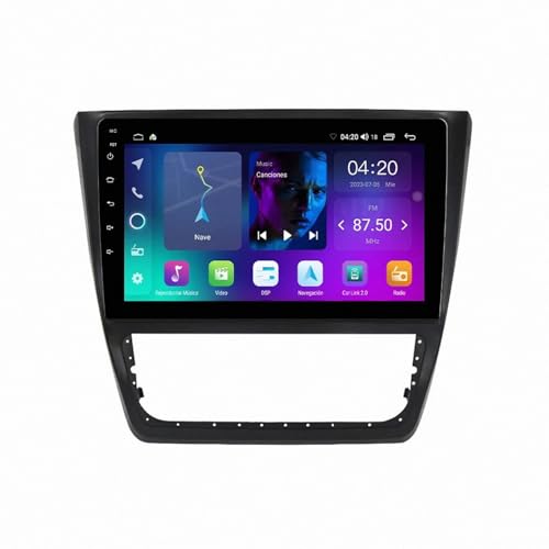 Pantalla Carplay para Skoda Yeti que soluciona los cables sueltos con Siri y Bluetooth