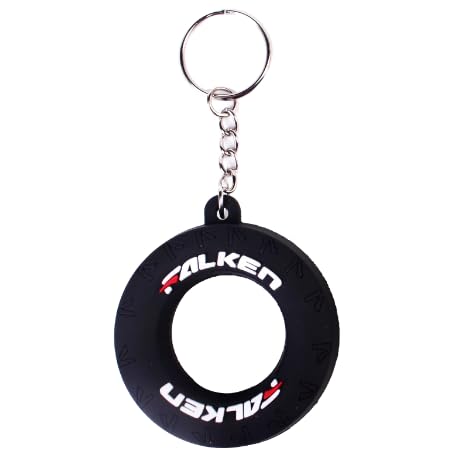 PrimeSecrets Racing Tire Keychain – Creative Rubber Wheel Pendant for