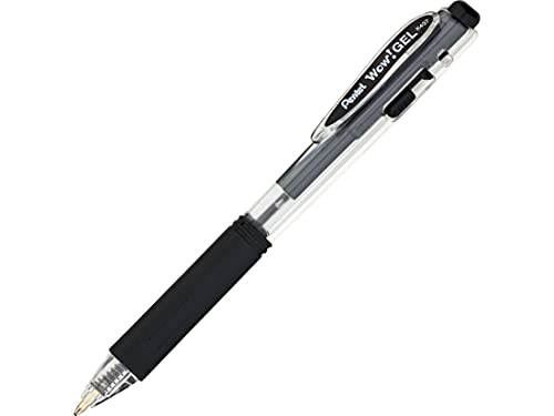 Bolígrafo Gel Retráctil Pentel 0.7mm Línea Media Pack 12 Negro miniatura 2