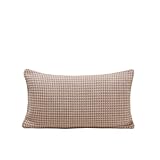  MADURA - Housse de Coussin Mikeno Décoration pour Maison Salon Chambre Canapé - Idée Cadeau en Tissage en Coton de Fils colorés Bleu 28x47 cm