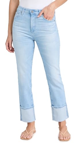 AG Adriano Goldschmied Women's Saige High Rise Straight Crop Jean