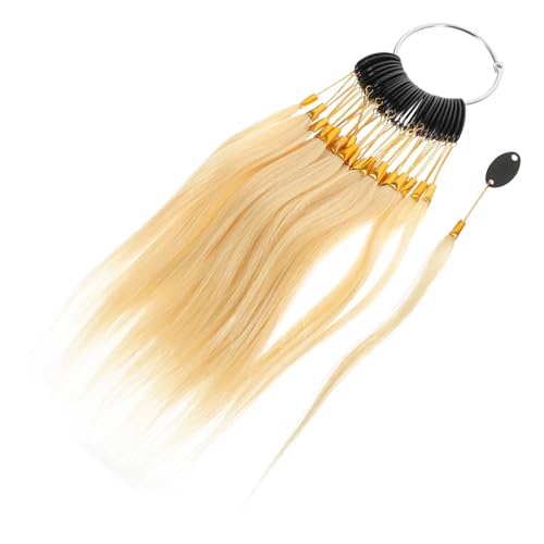 AUTSUPPL 30 pièces Échantillons Mèches Cheveux Humains Nuancier Teinte pour Test Coloration Kit Professionnel Léger et Portable Adapté Coiffeurs Formateurs et Fabricants