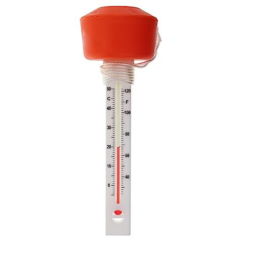 Schwimmendes Pool-Thermometer Groß - Teichthermometer Mit Schnur 186mm