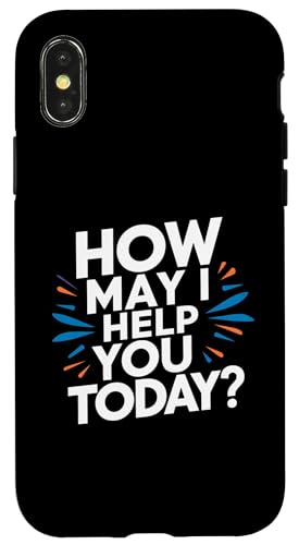 ¿cómo puedo ayudarlo hoy? La excelencia en el servicio de atención al cliente es divertida Carcasa para iPhone X/XS
