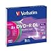 Produktbild Verbatim DVD+R Double Layer Color 8X Speed 8,5 GB 5er Spindel DVD-Rohlinge