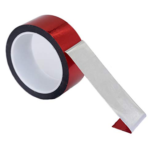Miniatura 3 de HomeImpel Cintas metálicas, 2 pulgadas x 55 yardas, cintas de espejo, cintas decorativas para decoración de cajas de regalo, suministros de fiesta
