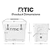 RTIC 20 QT Ultra-Tough Cooler Hard Insulated Portable Ice Chest Box for Beach, Drink, Beverage, Camping, Picnic, Fishing, Boat, Barbecue, White