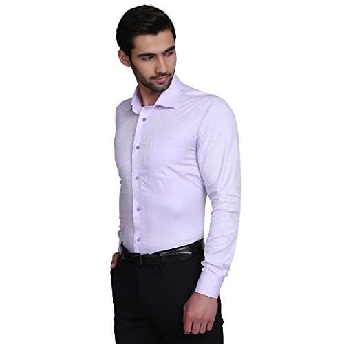 Image of Blackberrys Men's Cotton Solid Slim-Fit Formal Shirts