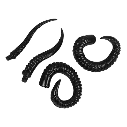 TOYANDONA 2 pares Diademas con Cuernos Realistas para DIY Accesorios para Pelo Materiales para Manualidades Decoración para Disfraces de Animales para Halloween y Fiestas Temáticas