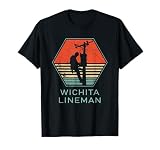 GlenStore Wichita Lineman T-Shirt - Black, Unisex-Adults, Small, Short Sleeve, Crew Neck, Classic Fit, Cotton 60% Polyester 40%