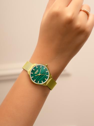 Image of BRUNO MILANO Stylish Watches Mesh Band Shiny Dial for Women and Girls
