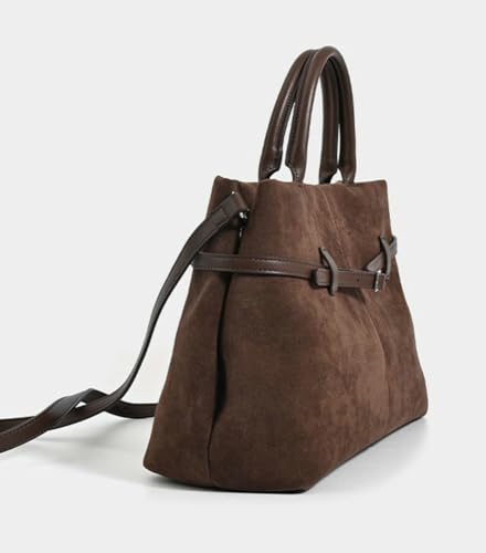 Women's Slouchy Suede Tote Handbag Fall Winter Large Capacity Shoulder Crossbody Bags Trendy Y2k Hobo Bag2