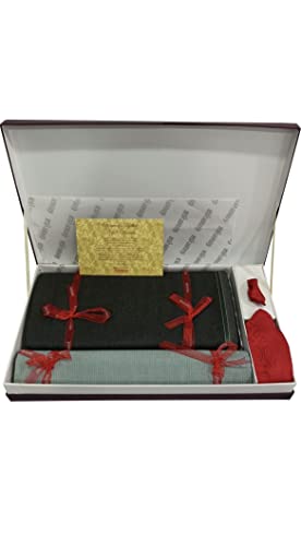 Image of Raymond Men's Unstitched 3.25 Meters Suiting Length Set with Tie, Pocket Square and Shirt Piece (All Weather Fabric,Attractive Box)