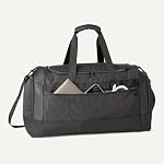 Amazon Essentials Lightweight Travel Duffel Bag with Wet Pocket and Shoe Compartment, 25", Black