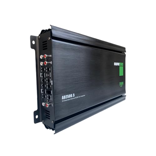 Audio360 AD2500.5 5-Channel Car Audio Amplifier, 2500W Max Power, Compact Class AB+D Bridgeable Amp with Triple 30A Fuses, 90dB SNR, Subwoofer Channel Included - Image 4