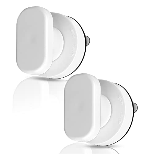 Mitening 2 Stück Saugnapf Türgriff Saugnapf Griff, Mokinga Türgriff Kleben, Türgriff Balkontür, ABS-Kunststoffgriff mit Starken Saugnapf ffür Glastür Schubladenschrank Schrank