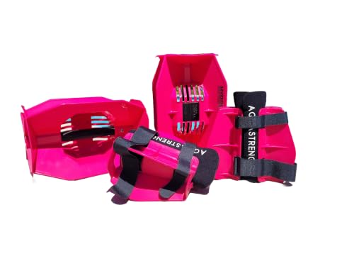 Image of Aquastrength Hydro-Tone Total Body Pool Exercise System, Isokinetic Functional Water Weights, Bells 12 inch x 7.5 inch, Fins 6.5 inch x 2.5 inch, Quick Start Guide Included