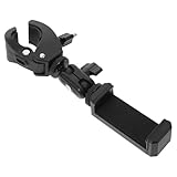 JECOMPRIS Soporte para Clarinete Clip Ajustable 360° para Teléfono Móvil de 4,5-7 Pulgadas, Lira Portátil para Partituras Compatible, Accesorio Ligero para Práctica y Ensayo Musical
