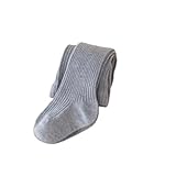 [VOKLLIYU] 女の子 無地 ストッ 可愛い テクスチャキング キッズ 子ども用タイツ 卒業式 発表会 通気性 伸縮 シンプル 通学 通园 开学 子供ドレス用 フォーマルタイツ 子供用 (グレー L/2-4歳)