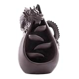 Baluue Quemador de Incienso de Arena Morada Diseño Dragón Adorno para Estufa de Incienso para Decoración del Hogar Aromaterapia y Ambiente Relajante