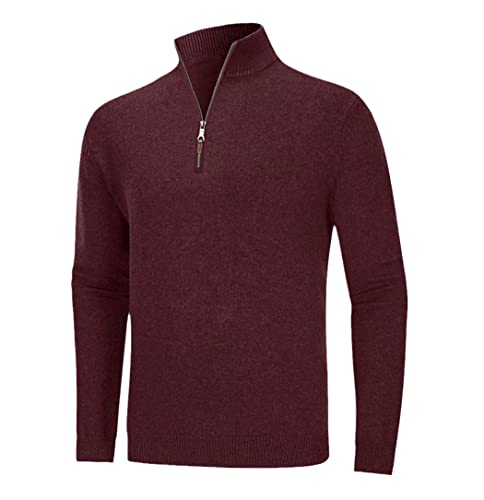 Pull à col roulé pour homme Haitpant en maille soignée et finitions haut de gamme taille M