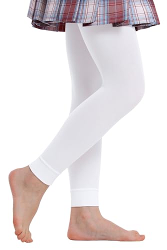 Girls Footless Tights for Dance Ballet Super Soft Leggings for Toddler Students Children Stockings