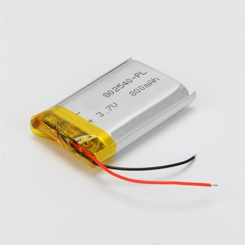 Batería 802540 3,7V 800 mAh recargable para mini cámaras y sensores 3