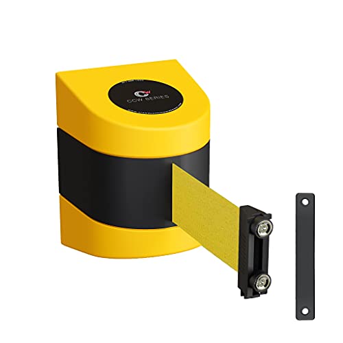 Barrière de ceinture de guidage jaune WMB-220 à enrouleur mural