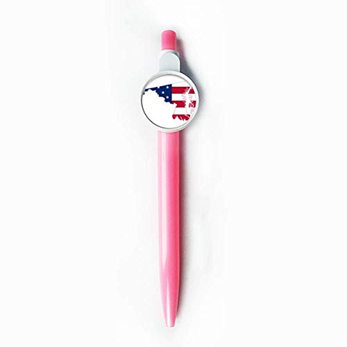 Stylo à bille rétractable Maryland drapeau USA bleu pour le bureau