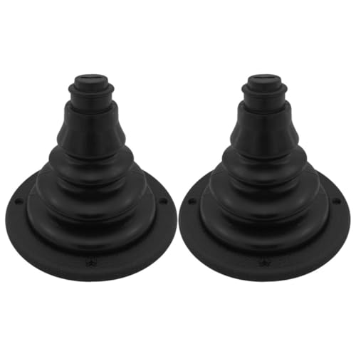 Gaine de câble marin Abaodam soufflet noir pour commande de direction de bateau x2