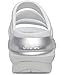 Crocs Unisex Mega Crush Triple Strap Sandal Moonlight/Silver Metallic Men 7 Women 9 Medium